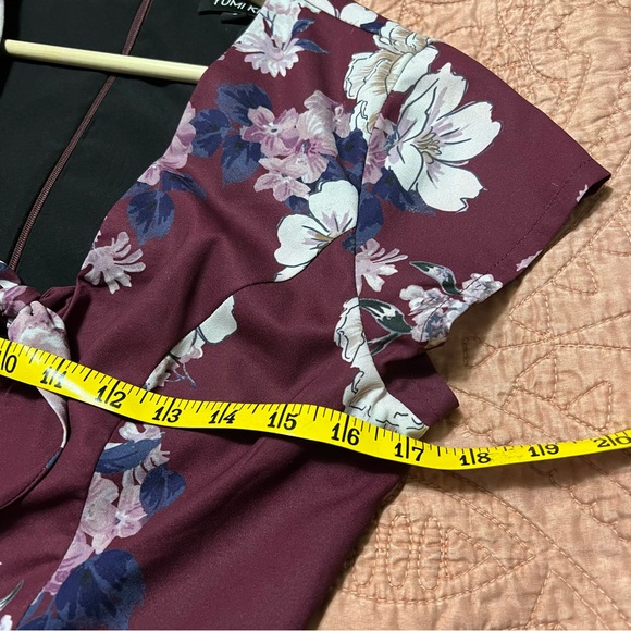 Yumi Kim Floral Tie Front Jumpsuit S - Picture 6 of 12